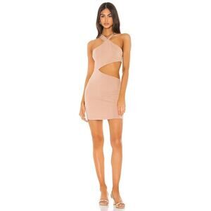 NWT super down Nude Cutout Mini Dress